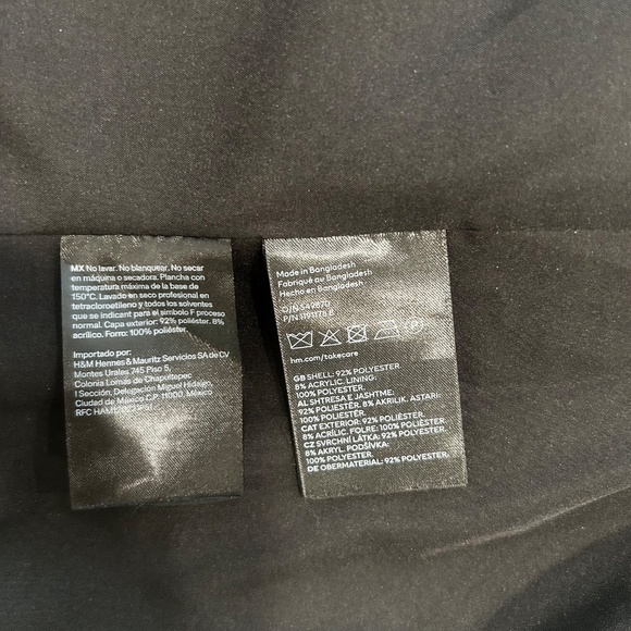 H&M Single-Breasted Houndstooth Blazer - Grey Blue Brown Green - US M - Picture 11 of 11